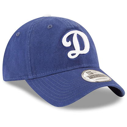 New Era MLB Los Angeles Dodgers Core Classic D logo 9Twenty Adjustable Hat Royal Blue