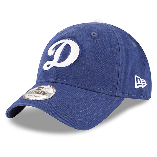 New Era MLB Los Angeles Dodgers Core Classic D logo 9Twenty Gorra ajustable azul real