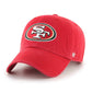 '47 Brand NFL SAN FRANCISCO 49ERS BLACK 47 CLEAN UP RED