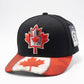 CANADA MAPLE LEAF FLAG SNAPBACK HAT Black
