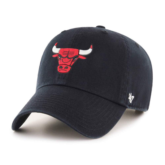 '47 Brand NBA Chicago Bulls Clean Up Adjustable Hat Black