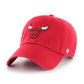 '47 Brand NBA Chicago Bulls Clean Up Adjustable Hat Red