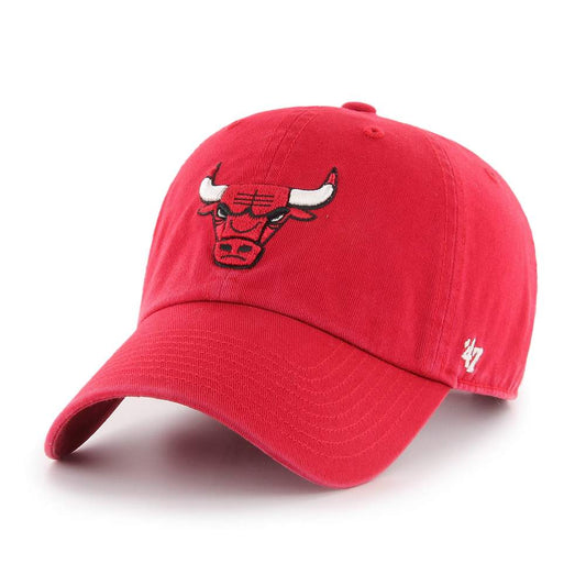 '47 Brand NBA Chicago Bulls Clean Up Gorra ajustable roja
