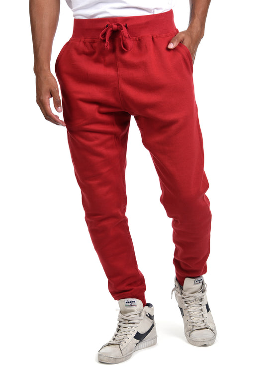 Pantalones de chándal Premium de forro polar activo unisex Casual Urban Basic Tapered fit Rojo