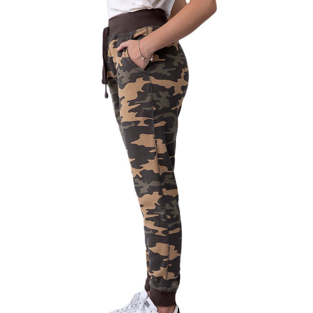 Pantalón Jogger Unisex Premium Fleece Khaki Camo