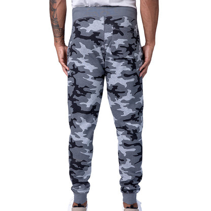 Unisex Premium Fleece Jogger Pants Gray (Riverstone Camo)