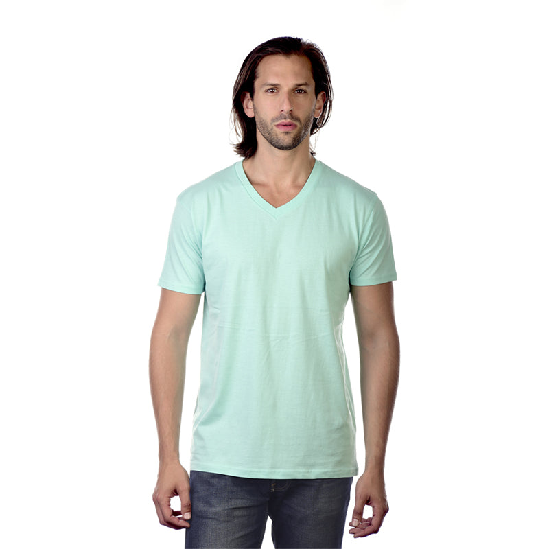 Men's Soft-washed Short Sleeve V-neck T-Shirt 3Pack MINT