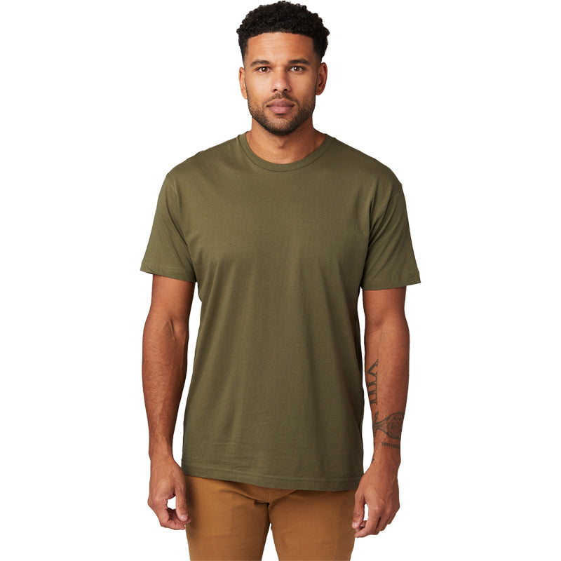 Unisex Soft-washed Short Sleeve Crew Neck T-Shirt 3Pack Military Green