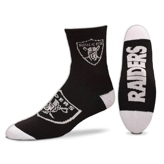 BF 501 Quarter Socks Oakland Raiders Large(8-13)