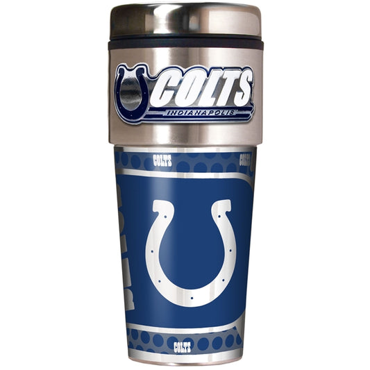 Indianapolis Colts Metálico Vaso de viaje Acero inoxidable 16 oz