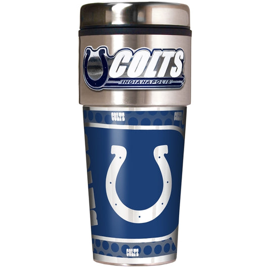 Indianapolis Colts Metallic Travel Tumbler Stainless Steel 16oz