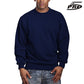 PRO 5 Men's Heavy Weight Fleece Crew neck Pullover Sweater S to 5XL - Navy