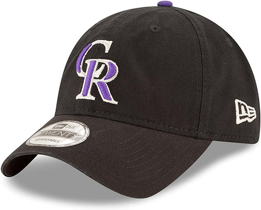 New Era MLB Colorado Rockies Core Classic 9TWENTY Adjustable Hat Black