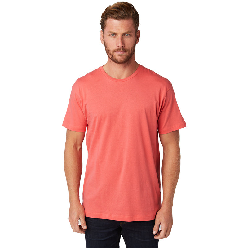 Unisex Soft-washed Short Sleeve Crew Neck T-Shirt 3Pack Coral