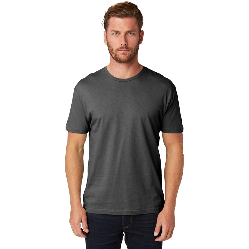 Camiseta unisex de manga corta con cuello redondo y lavado suave, paquete de 3, COOL GREY