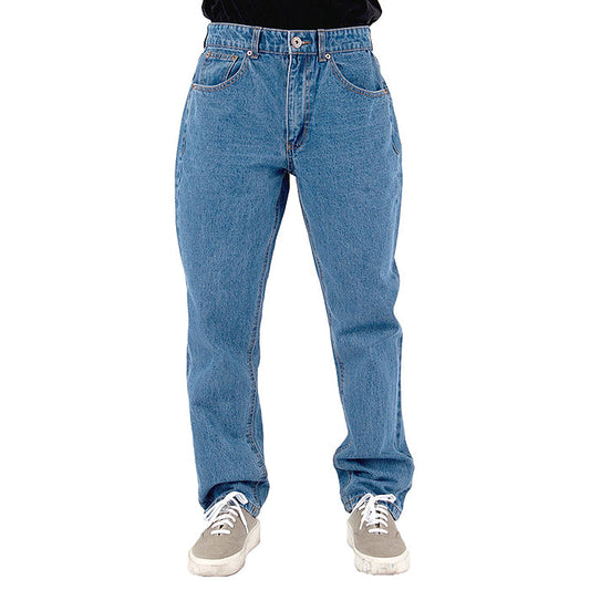 Men's Loose fit 13.OZ Stone washed Denim Jeans