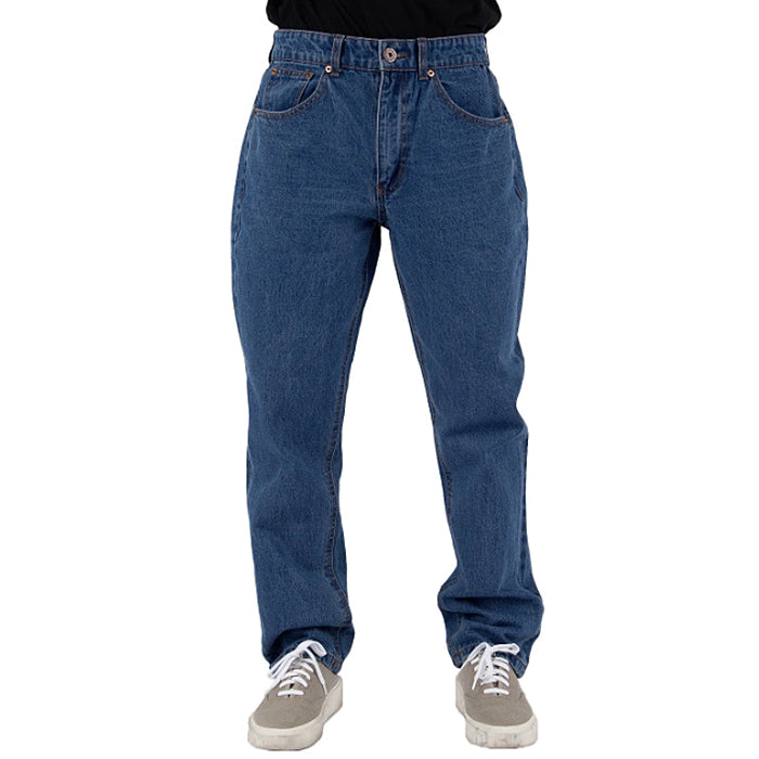 Men's Loose fit 13.OZ Stone washed Denim Jeans